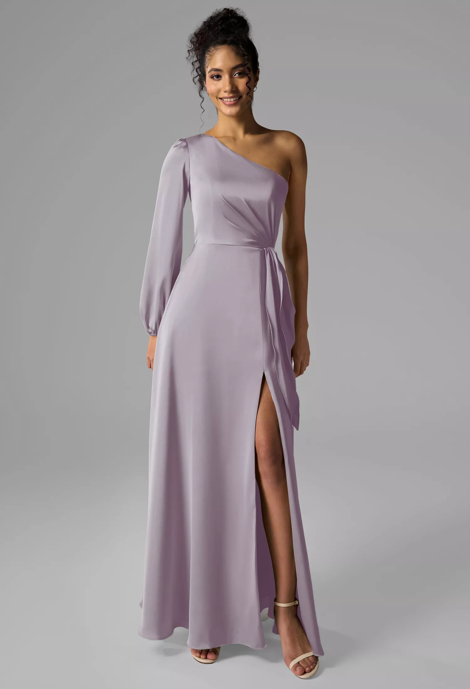 AW Beau Purple Haze  Long Bridesmaid Dresses